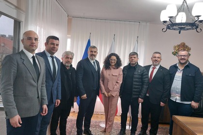 Среща с председателя на Управителния съвет на Търговско-промишлената палата на гр. Черкезкьой